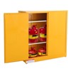 Safety Steel Metal Storage Cabinet Flammable Liquid Storage Cabinet, 1 Shelf, 2 Manual Closing Doors for Gasoline Storage - 3 of 4