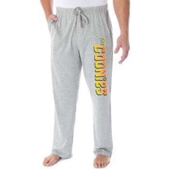 The Goonies Men's Classic Movie Logo Loungewear Sleep Bottoms Pajama Pants Heather Grey