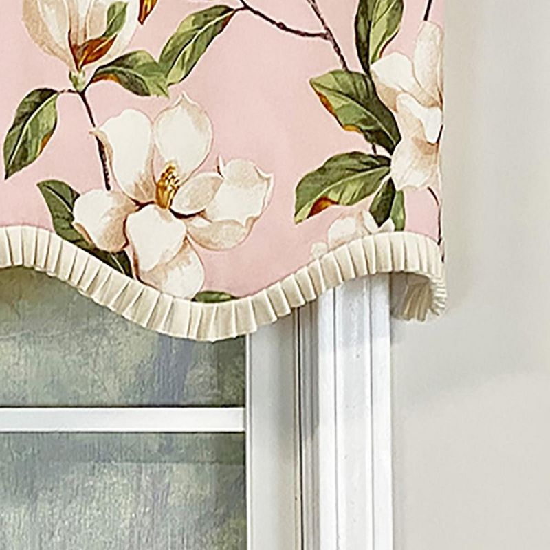 Magnolia Ruffled Provance Valance 3in Rod Pocket 50in x 17in by RLF Home, 3 of 5