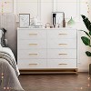 Dresser for Bedroom with 8 Drawer, TV Stand Dressers Chest of Drawers Large Wood - 2 of 4