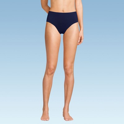 Lands' End Women's Chlorine Resistant Mid Rise Classic Bikini Bottoms