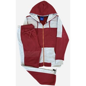 Men's Reef-Tech Fleece Sweatsuit biker stitch Set - 1 of 4