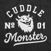 Womens Cuddle Monster T Shirt Funny Snuggling Hugging Joke Tee For Ladies - Crazy Dog Women's T Shirt - 2 of 4