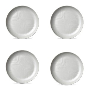 TAG Light Gray Brooklyn Melamine Plastic Dinning Salad Plate Dishwasher Safe Indoor/Outdoor 9x9 inch Salad Plate Set 4 - 1 of 3