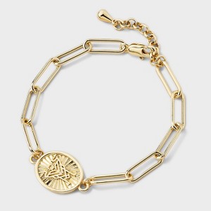 Bijoux Sport by Luv Aj MLS Gold Plated Brass Logo Coin Bracelet - Inter Miami CF Gold - 1 of 4