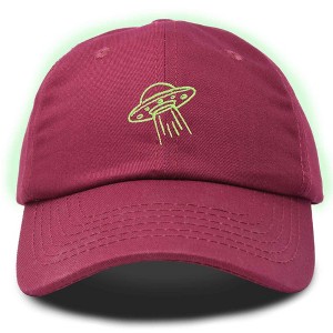 Dalix UFO Embroidered Alien Dad Hat Cotton Baseball Cap Adjustable Mens - 1 of 4