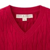 Hope & Henry Boys' V-Neck Sweater Vest (Red, 12-18 Months) - 2 of 3
