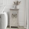 JIONJOY Modern Nightstand with Mirror Door & Storage Shelves– Vintage Tall Side Table for Bedroom, Living Room, or Office - 3 of 4