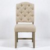 Modern 4-Piece Upholstered Dining Chair Set with Rubber Wood Legs and Button Tufting, Comfortable High-Back Chairs for Dining Room or Kitchen - 2 of 4
