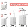 4 PCS Expandable PP Material Hard Shell Lightweight Luggage Set with Mute Spinner Wheels and TSA Lock 14"20''24''28'' 4L - ModernLuxe - 2 of 4