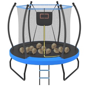 Dexmalle 8FT Trampoline with Basketball Hoop - 1 of 4