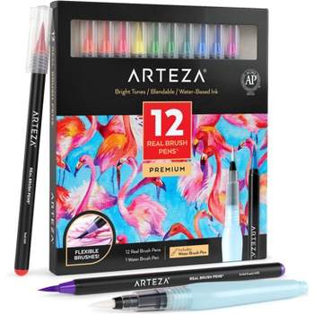 Arteza Inkonic Fineliner Pens, Black - Pack of 12
