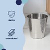 happimess Remi Modern Classic Textured Steel 2-Gallon Wastebasket - 3 of 4