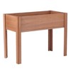 TUYOHW Elevated Raised Garden Bed with Legs,Solid Wood Planter Box for Outdoor Vegetables Herbs Flowers - 4 of 4
