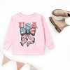 The Juniper Shop Coquette USA Bow Grunge Youth Sweatshirt - 2 of 3