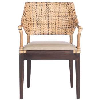 Carlo Arm Chair - Brown/Honey/Beige - Safavieh.
