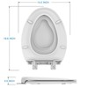 Toilet Seat, Quiet and Soft-Close, Safe PP Material, with Accessories, Easy to Install and Remove, Universal Design, Suitable for Standard Toilets - 2 of 4