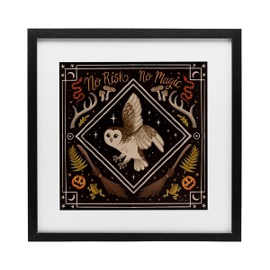 Stupell Industries No Risks or Magic Owl Framed Print Under Glass - 1 of 4