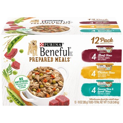 Beneful Prepared Meals Lamb, Chicken and Beef Stew Wet Dog Food Variety Pack