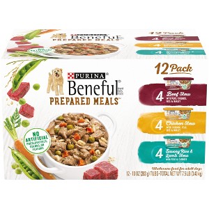 Beneful Prepared Meals Lamb, Chicken and Beef Stew Wet Dog Food Variety Pack - 1 of 4