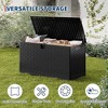 Deck Box, Weatherproof Outdoor Storage Box, Lockable Outdoor Storage Bin for Patio Cushions, Garden Tools, Pool Supplies, Package Delivery - 3 of 4