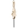 CAVINAS 6 x 9Ft Rectangular Outdoor Waterproof Umbrella,Outdoor Umbrellas for Patio Garden Backyard with Crank and Push Button Tilt - 2 of 4