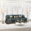 Hudson and Canal Two-Tone Floor Lamp with Drum Fabric Shade - 4 of 4