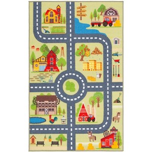 Kids Playhouse KPH232 Power Loomed Machine Washable Slip Resistant Rugs - Safavieh Kids - 1 of 4