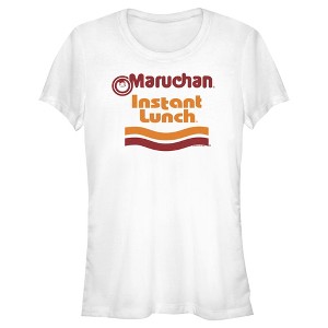 Juniors Womens Maruchan Instant Lunch Label T-Shirt - 1 of 4