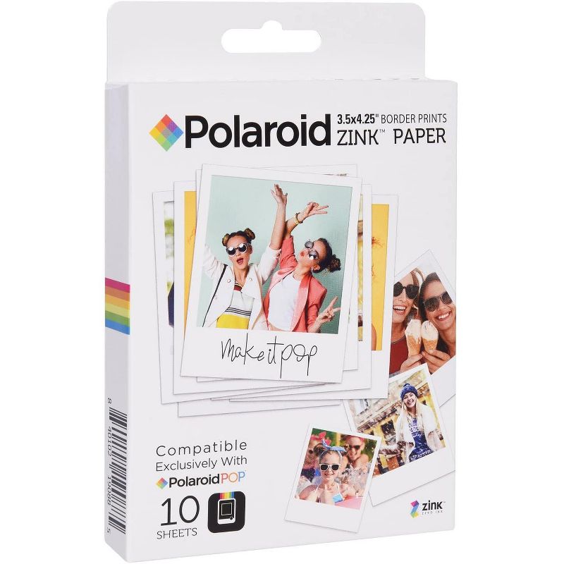 Zink Polaroid 3.5 x 4.25 inch Premium Zink Border Print Photo Paper (10 Sheets) Compatible with Polaroid POP Instant Camera & Polaroid 3x4 Printer, 3 of 5
