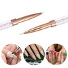 Unique Bargains Aluminum Nail Art Liner Brushes Rose Gold Tone 1 Pc - 2 of 4