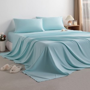 3/4 Pieces Brushed Microfiber Bed Sheet Set, 1800 Super Soft and Cozy Sheet Set - NTBAY - 1 of 4