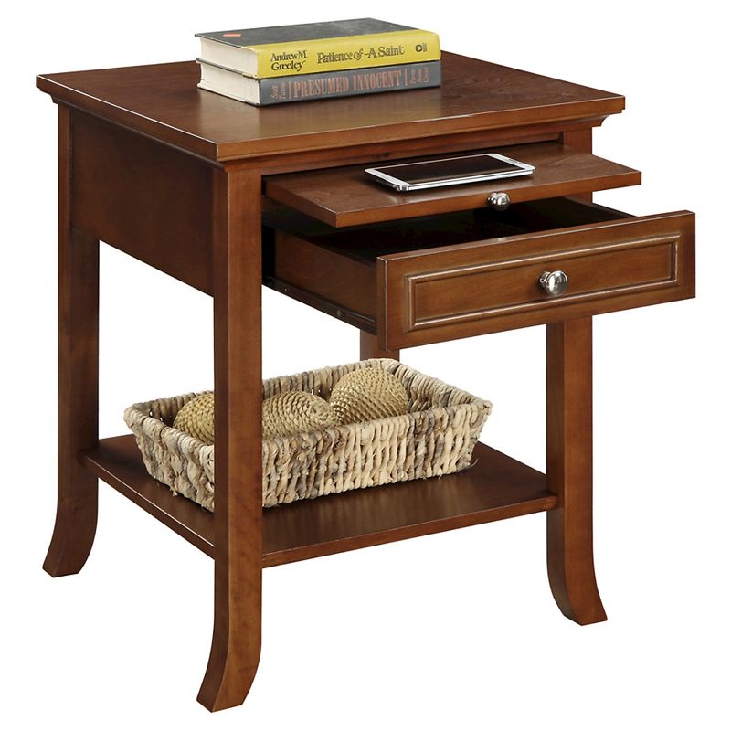 American Heritage Logan End Table with Drawer and Slide - Johar Furniture , 3 of 5