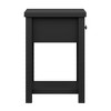 Harmony Wood Accent Table Black - Hillsdale Furniture: Modern Cottage Style, Storage Shelf, Metal Knob - 4 of 4