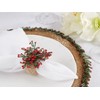 Saro Lifestyle Festive Beaded Napkin Ring (Set of 4), Multicolored - 4 of 4