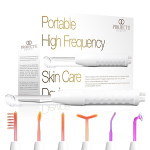 Faisca Neon & Argon High Frequency Wand by Project E Beauty | Anti-Aging & Anti-Acne | Wrinkles Removal | Hair Growth | Minimize Pores | Wound Healing - 1 of 4