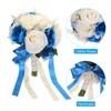 Unique Bargains Wedding Flowers Greenery Handmade Artificial Bridal Bouquets 1 Pc - 4 of 4