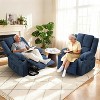 Power Lift Recliner Chair with Massage & Heat, Dual Motor Oversized, Steel Frame & Soft Fabric, 350lb Capacity - 2 of 4