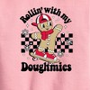 Boys' - Instant Message - Rollin With My Doughmies Christmas Graphic Long Sleeve Fleece Sweatshirt - 2 of 4