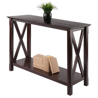 Cappuccino Elegance 45" Wood Composite Console Table with Storage