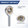 Unique Bargains Self-Lubricating Thread Steel Joint Jam Nut Rod End Bearing 2 Pcs - 2 of 4