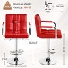 Yaheetech 2pcs Swivel Adjustable Bar Stools with Large Steel Pedestal Base for Bar Counter - 3 of 4