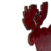 Northlight Standing Stained Moose Christmas Decoration - 10.5" - Red - 3 of 3