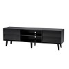 Homy Casa Mid Century TV Stand with Storage Drawers and Open Shelves for Living Room - 4 of 4