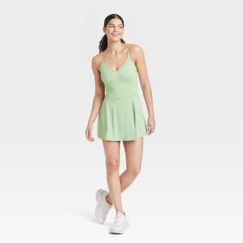 All in Motion Athletic Dress GREEN SMALL Shelf Bra Asymmetrical