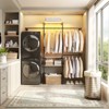 Besiost 87-In Heavy-duty Garment Rack with Storage Shelves, Wall-mounted Closet Organizer with 4 Hanging Rods - 2 of 4