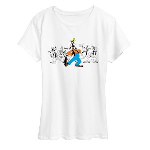 Women's - Disney - Goofy Chest Short Sleeve Graphic T-Shirt - 1 of 4