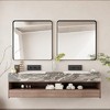 Black Rectangular Bathroom Mirror, Vanity Mirror Dressing Mirror, for Bathroom, Living Room, Bedroom Wall Decor - 2 of 4