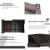 4 Pieces Patio Sectional Sofa Set, PE Rattan Daybed, Outdoor Wicker Sunbed Chaise Chair, Adjustable Backrest, for Poolside, Backyard - 4 of 4