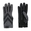 Isotoner Women's Touchscreen Spandex Winter Glove with Chevron Wrist - 2 of 4